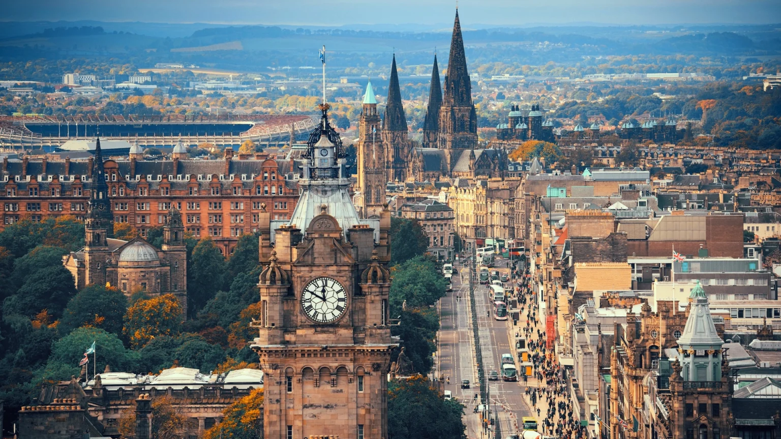 scozia edimburgo panorama